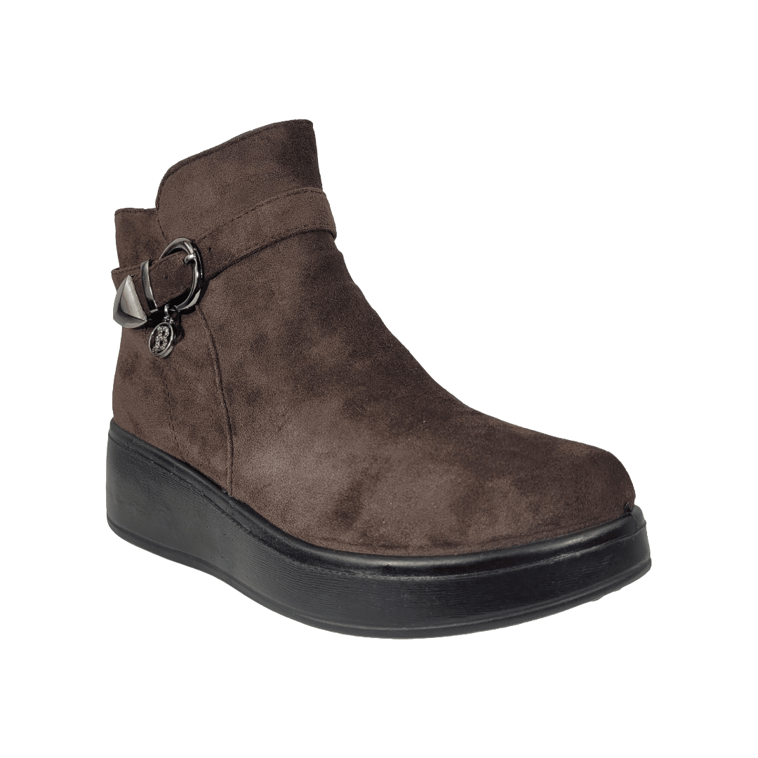 BOTINES HUALUANOTE CAFE MUJER HL - 909 - 3A HUALUNAOTE 36 CL / 23.9 CM - CalzadosPaola