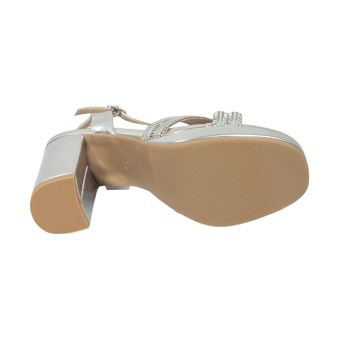 SANDALIAS DE FIESTA BONNY FRANCO PLATA MUJER 406 - 0009 BONNY FRANCO 37 - CalzadosPaola