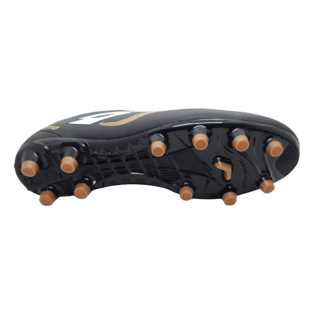ZAPATOS FÚTBOL LOTTO NEGRO/NARANJO (ADULTO) | J0611 LOTTO 45 - CalzadosPaola