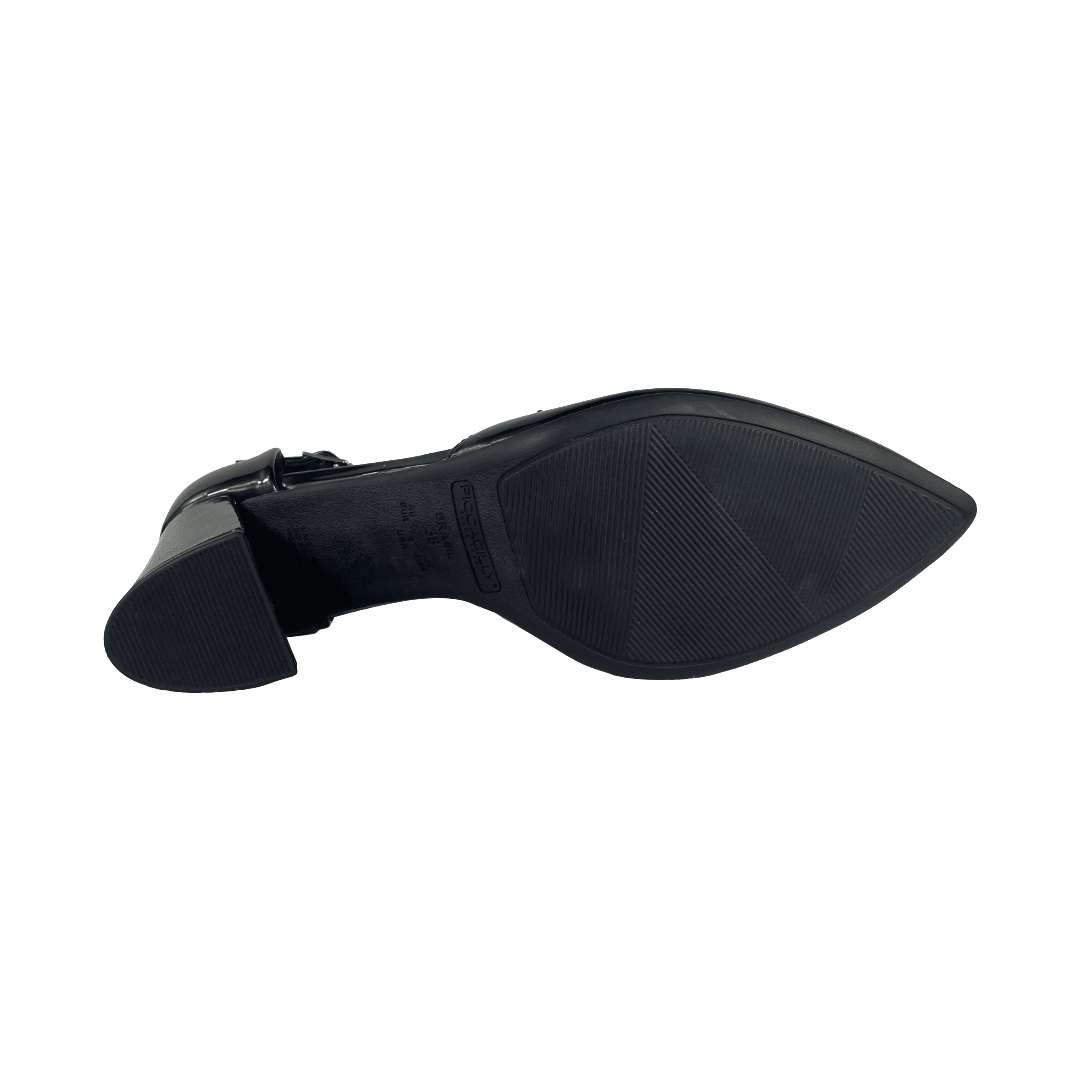 SANDALIAS DE FIESTA PICCADILLY NEGRO CHAROL MUJER PI - 74521400000001 PICADELLY 35 - CalzadosPaola