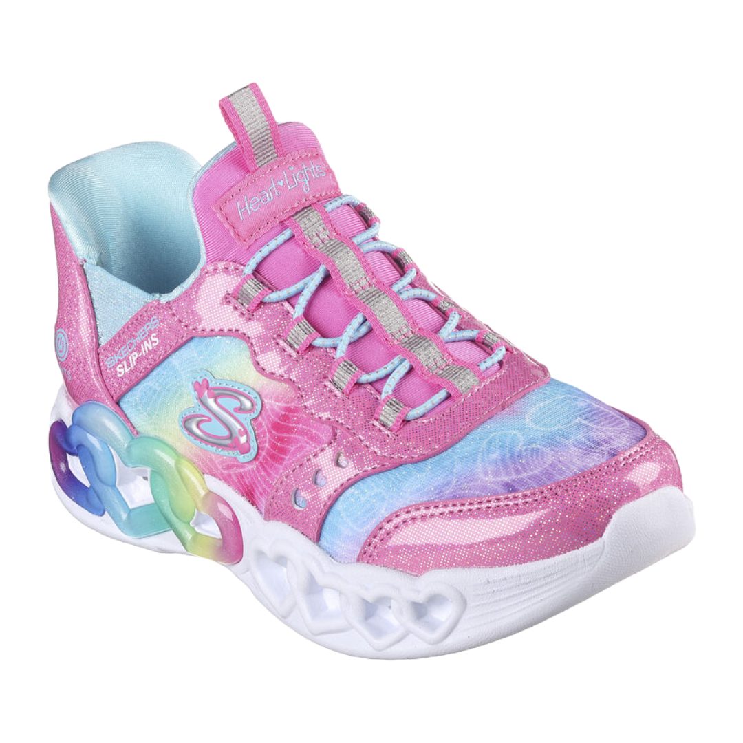 ZAPATILLAS URBANAS SKECHERS HEART LIGHTS INFANTIL | 303755L - BKMT SKECHERS 33 - CalzadosPaola