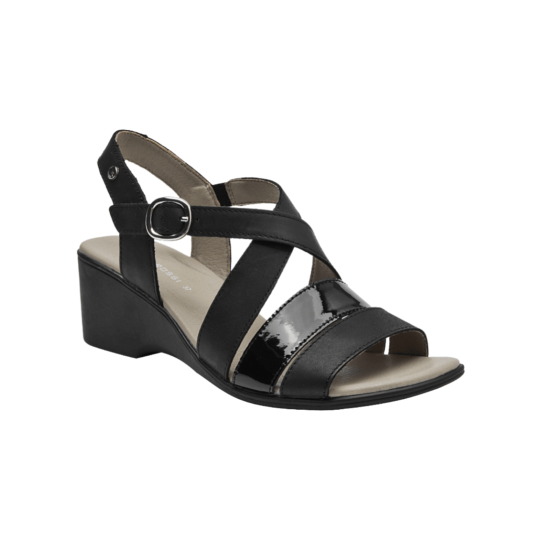 SANDALIAS BRUNO ROSSI NEGRO MUJER BRM0010 BRUNO ROSSI 35 - CalzadosPaola