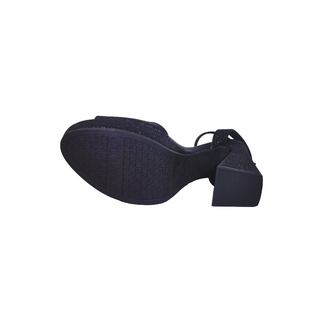 SANDALIA DE FIESTA PICCADILLY NEGRA | PI - 81801500000017 PICCADILLY 39 - CalzadosPaola