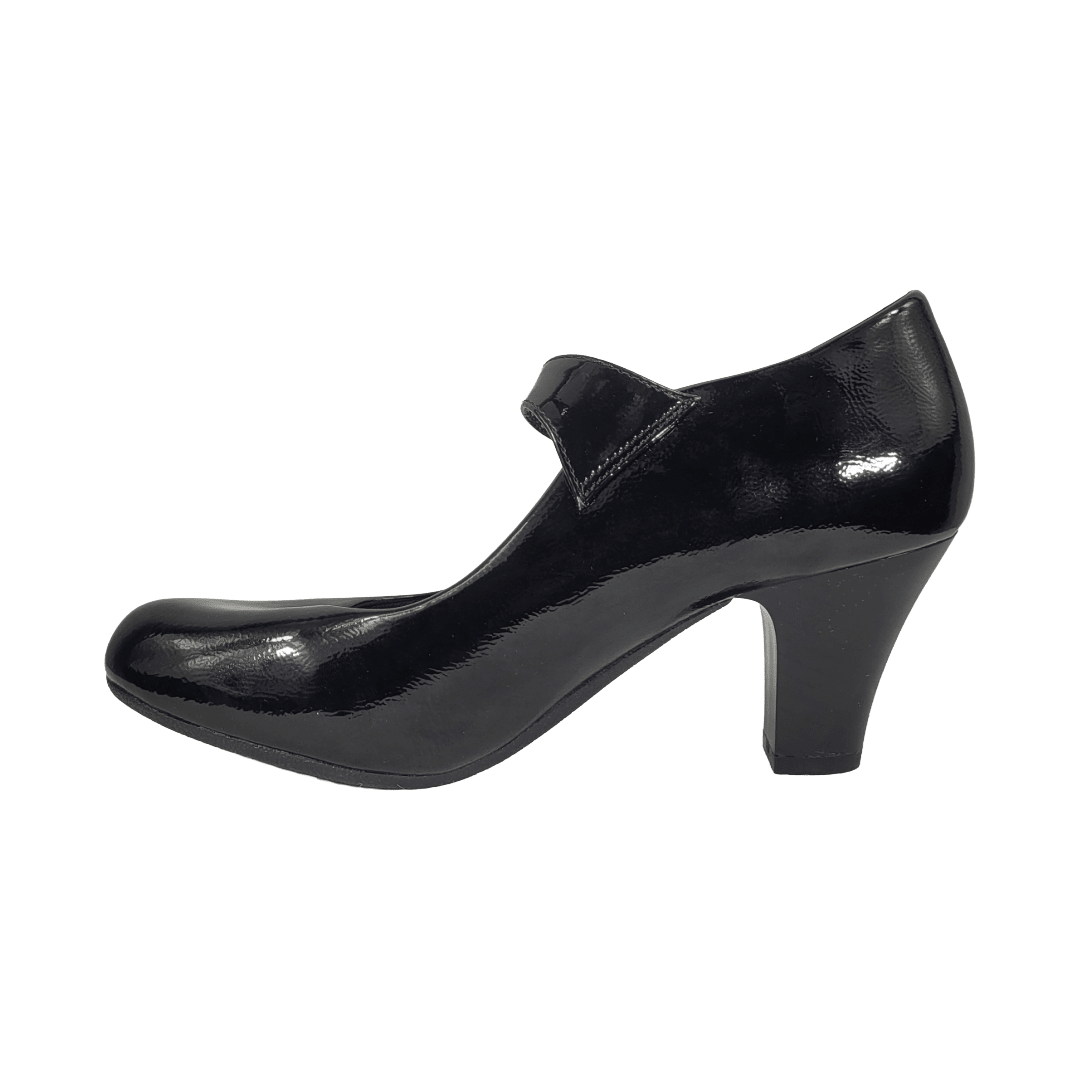 ZAPATOS FORMALES BONNY FRANCO NEGRO CHAROL | 384 - 0141 BONNY FRANCO 35 CL / 23.3 CM - CalzadosPaola
