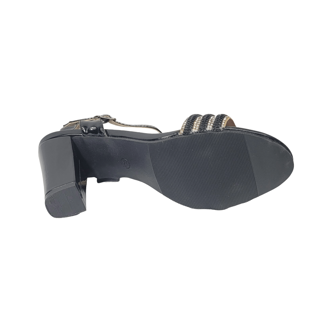 SANDALIAS DE FIESTA BONNY FRANCO NEGRO MUJER 406 - 0521 BONNY FRANCO 37 - CalzadosPaola