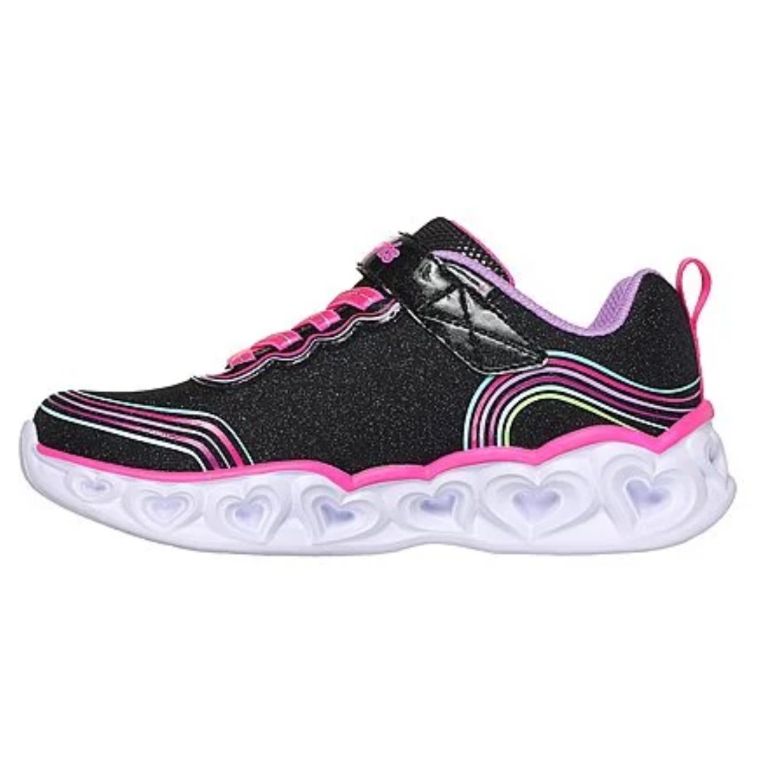 ZAPATILLAS URBANAS SKECHERS HEART LIGHTS INFANTIL | 302689L - BKMT SKECHERS 34 - CalzadosPaola