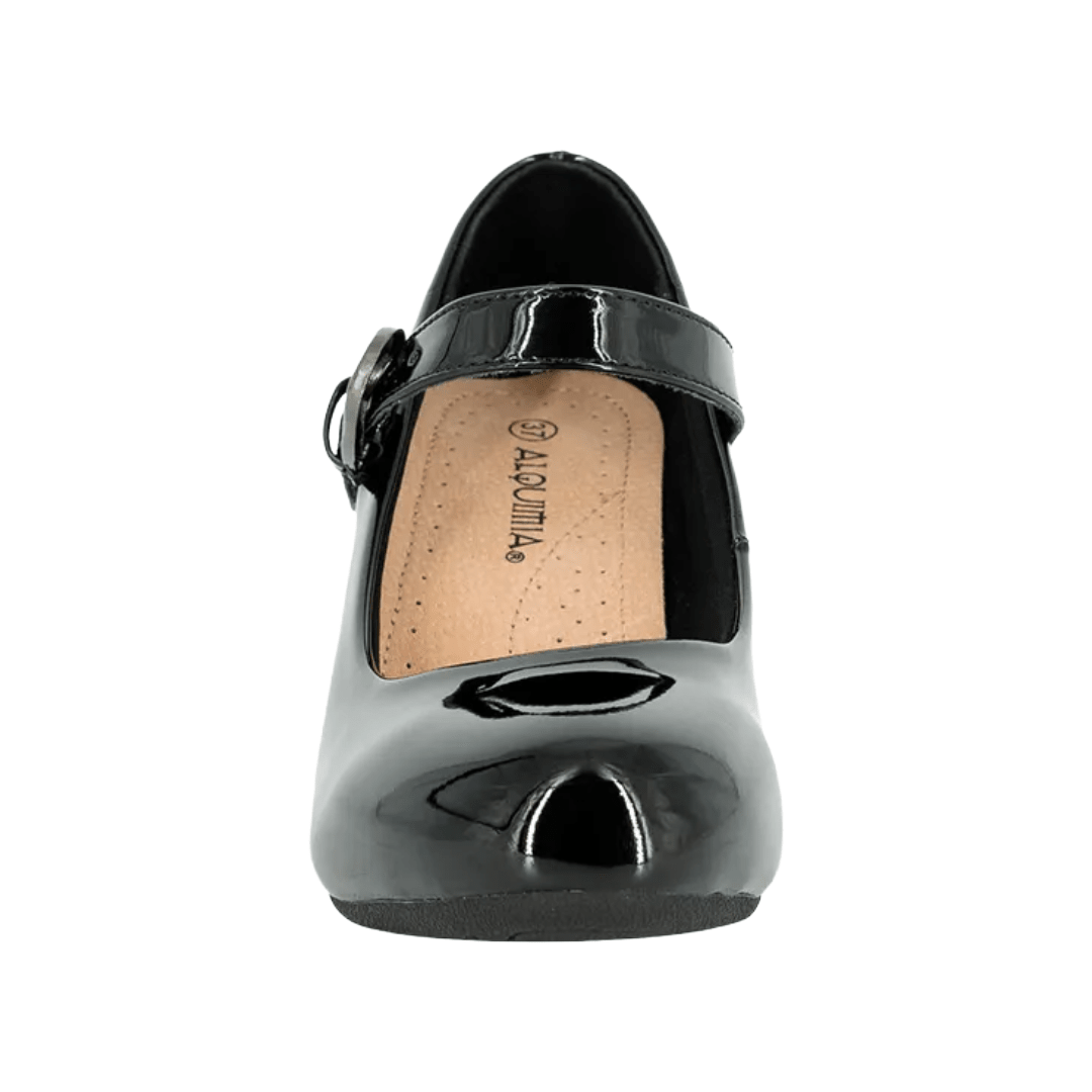 ZAPATOS DE CUECA ALQUIMIA NEGRO CHAROL MUJER | 3334 ALQUIMIA 35 CL / 23.3 CM - CalzadosPaola