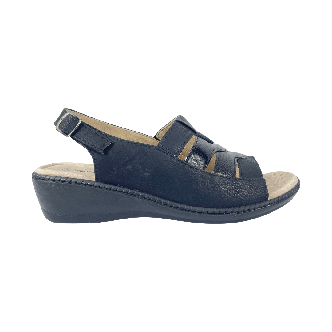 SANDALIAS PASSER NEGRO MUJER | 019 - 02 PASSER 35 - CalzadosPaola