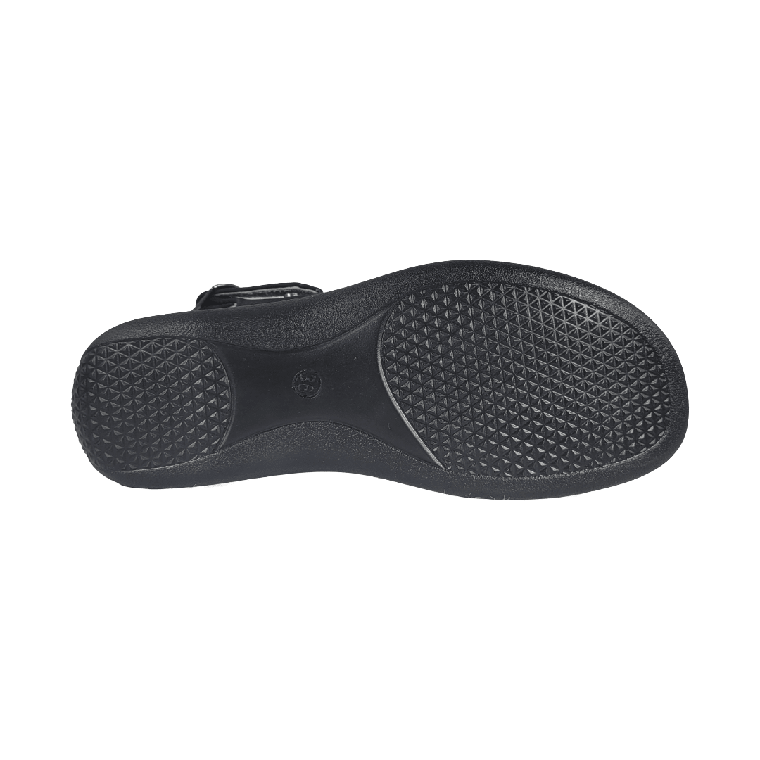 SANDALIAS PASSER NEGRO CASUAL MUJER | 020 PASSER 35 CL / 23.3 CM - CalzadosPaola