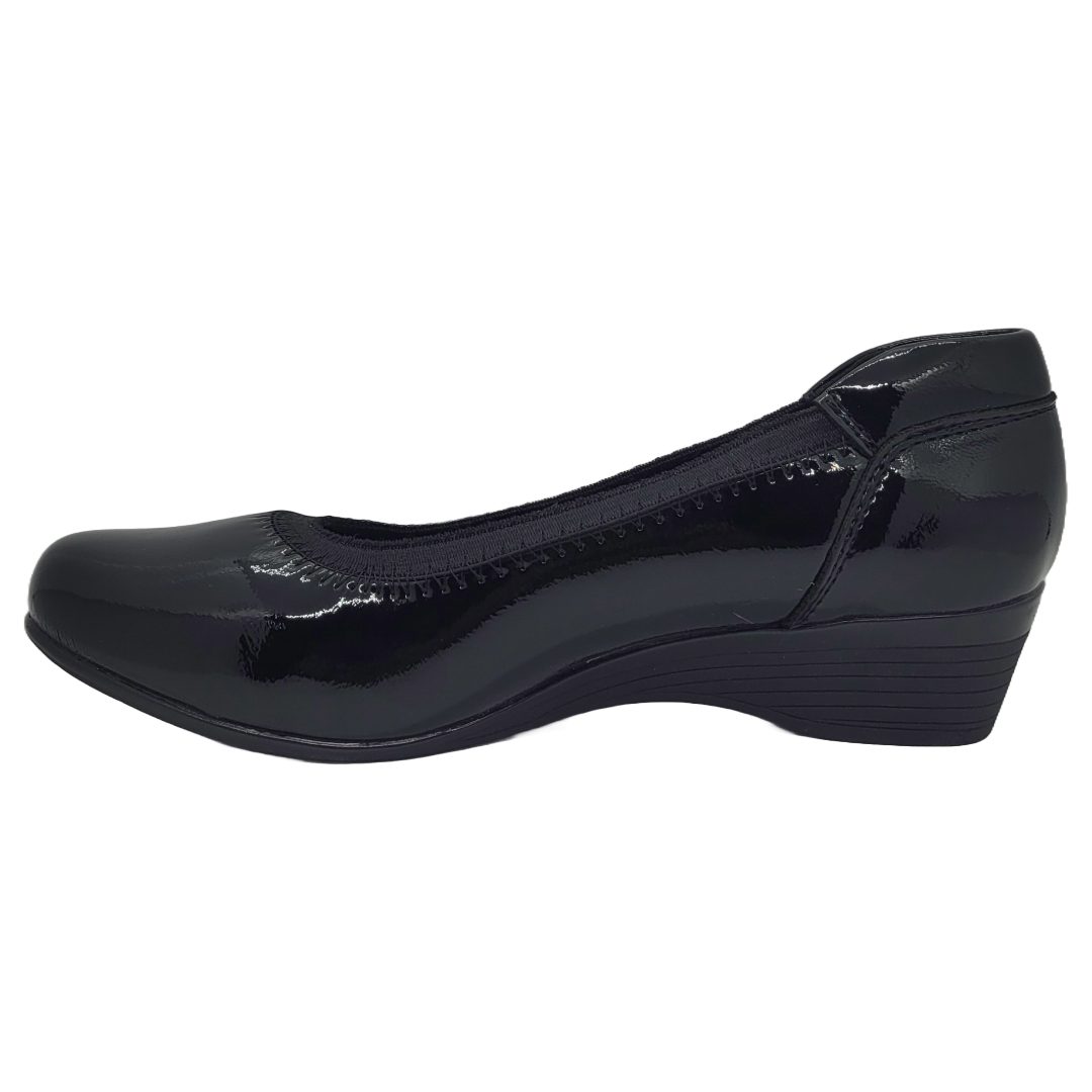 ZAPATOS CASUALES NEW WALK NEGRO CHAROL | ACV61127 - 90 NEW WALK 40 - CalzadosPaola