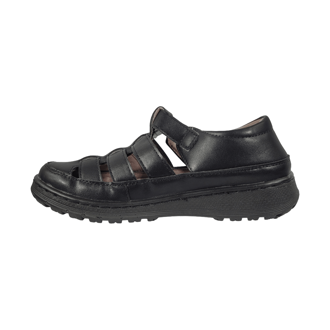 SANDALIAS NEW WALK NEGRO CASUAL MUJER | KWF250327 - 2 - 9 NEW WALK 35 CL / 22 CM - CalzadosPaola