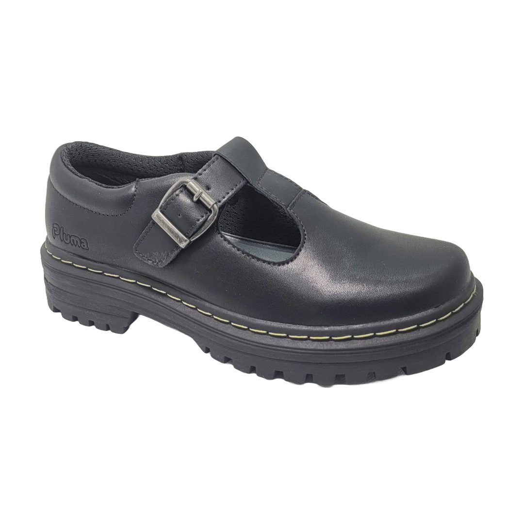 ZAPATOS ESCOLARES PLUMA NIÑAS (NEGRO) | EW582A60001 PLUMA 40 - CalzadosPaola