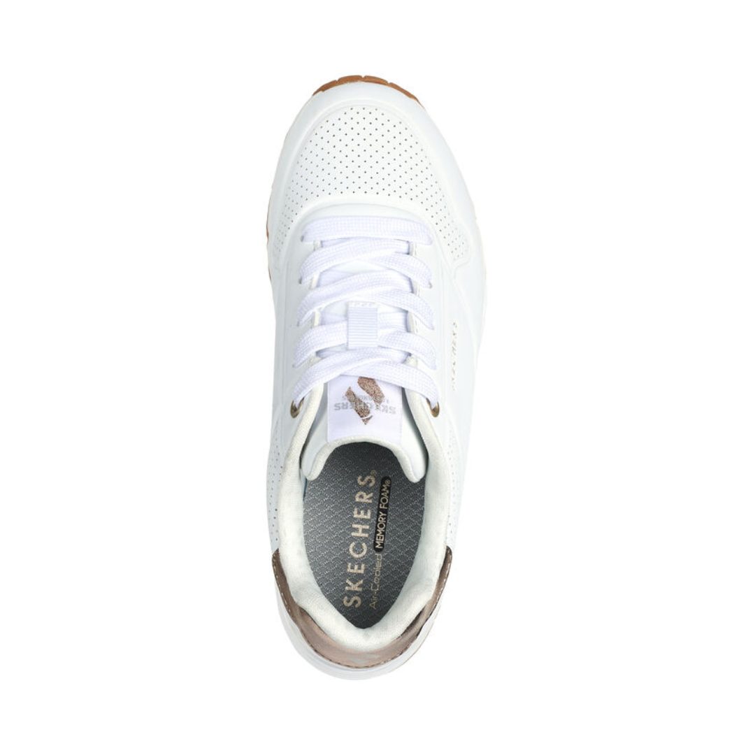 ZAPATILLAS SKECHERS UNO GEN1 SHIMMER AWAY NIÑAS 310545L - WHT SKECHERS 35 - CalzadosPaola