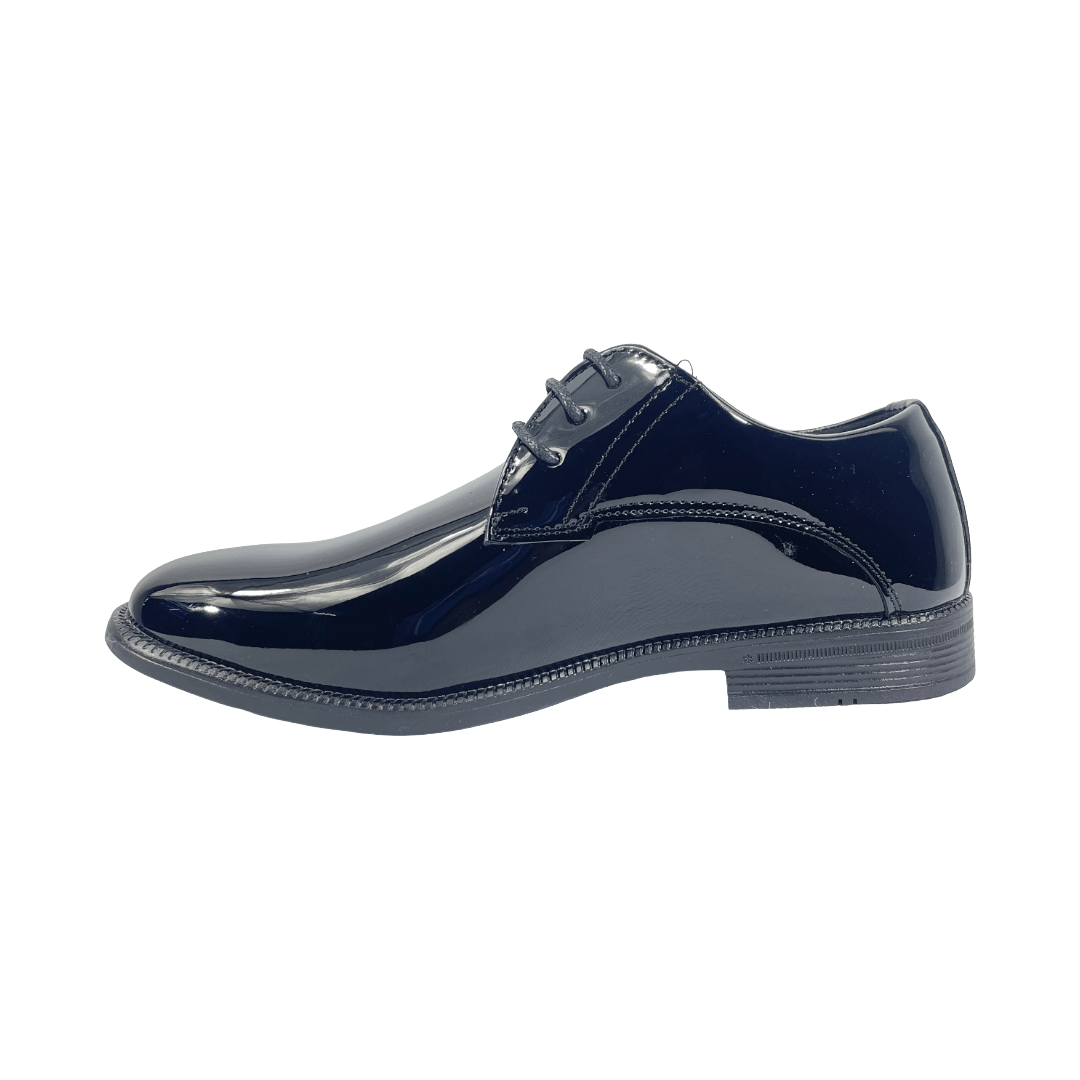 ZAPATOS FORMALES UNISPORT NEGRO CHAROL INFANTIL | 9013 - 20/1 UNISPORT 28 - CalzadosPaola