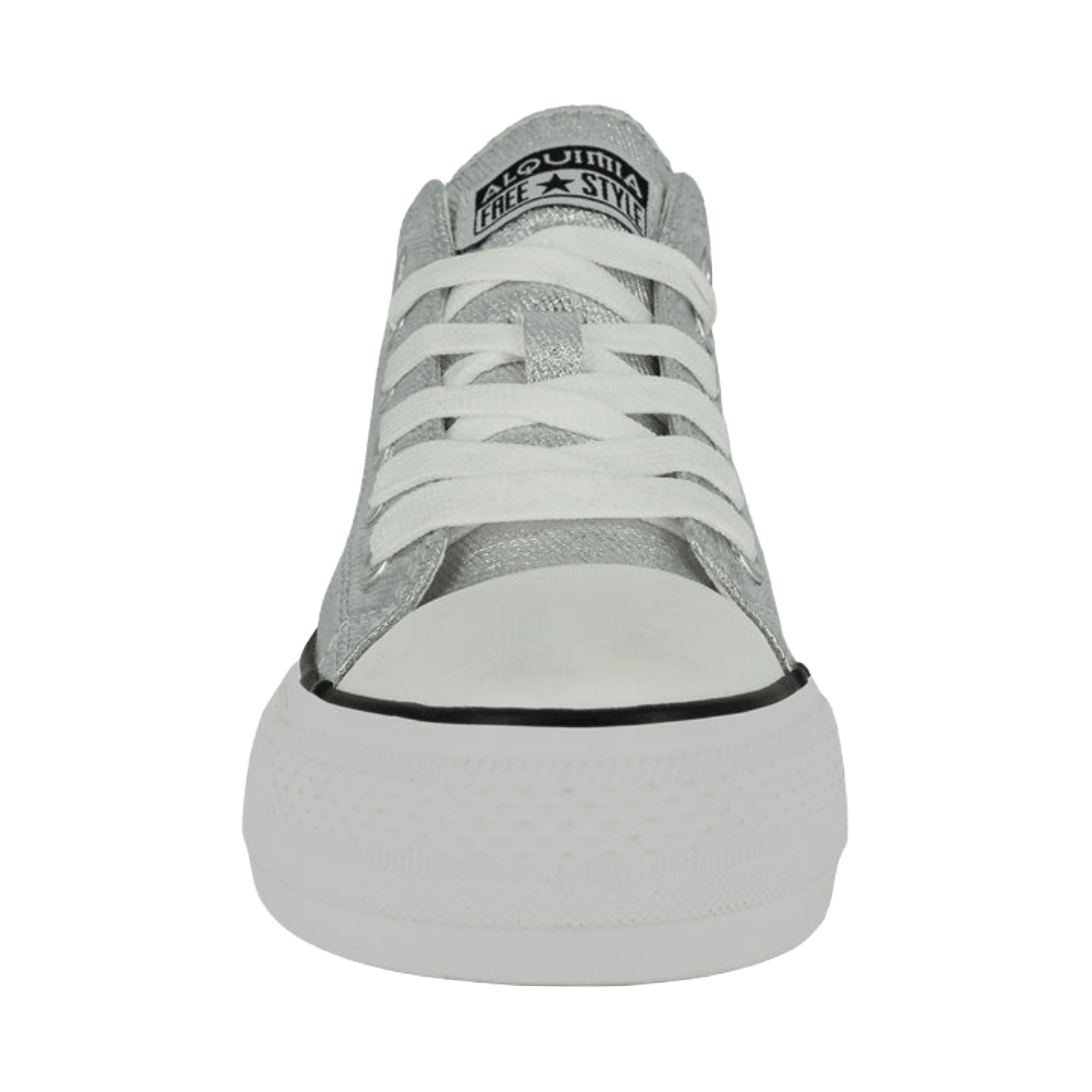 ZAPATILLAS URBANAS ALQUIMIA PLATEADO MUJER 5881 - 21 ALQUIMIA 35 - CalzadosPaola