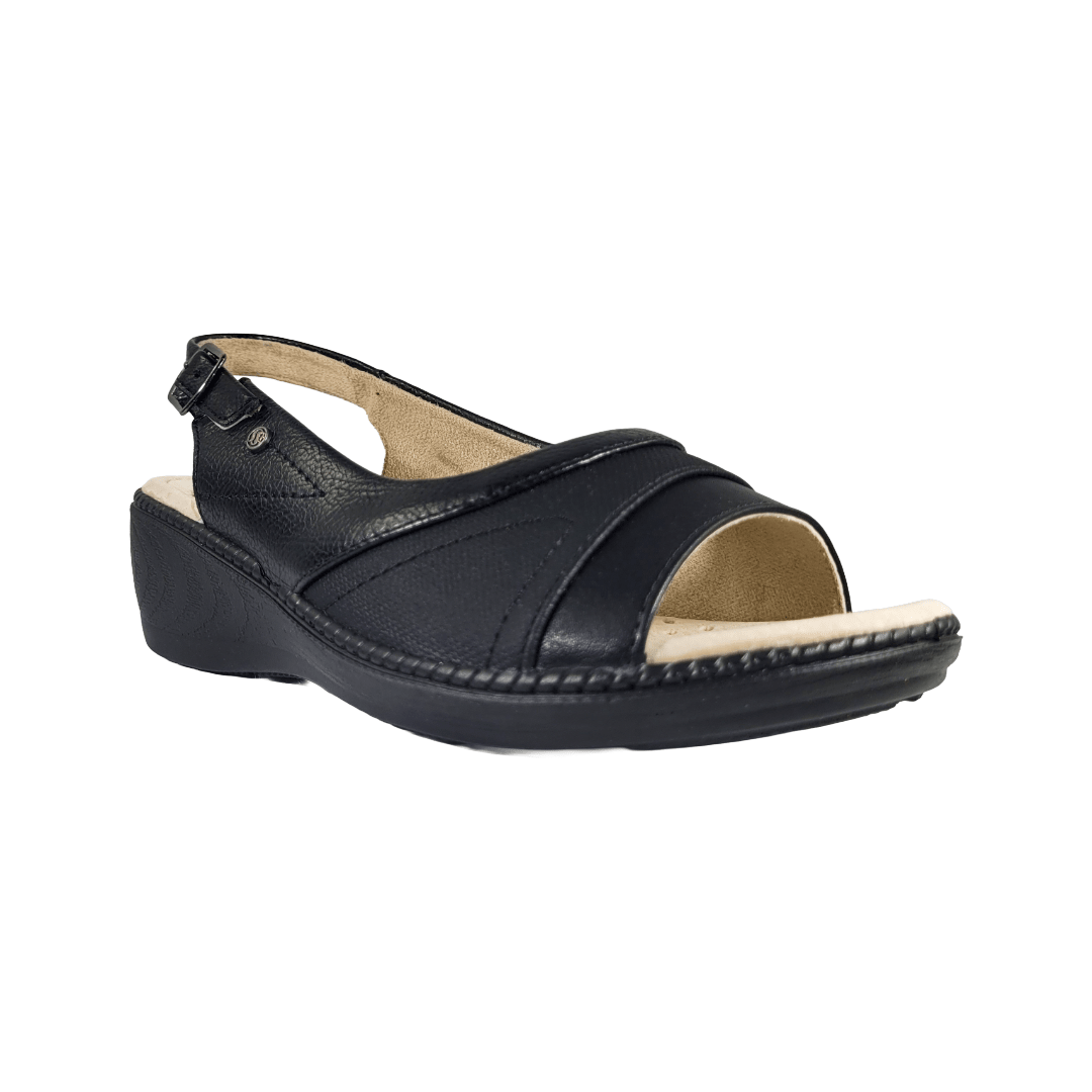 SANDALIAS PASSER NEGRO CASUAL MUJER | 018 - 02 PASSER 35 CL / 23.3 CM - CalzadosPaola
