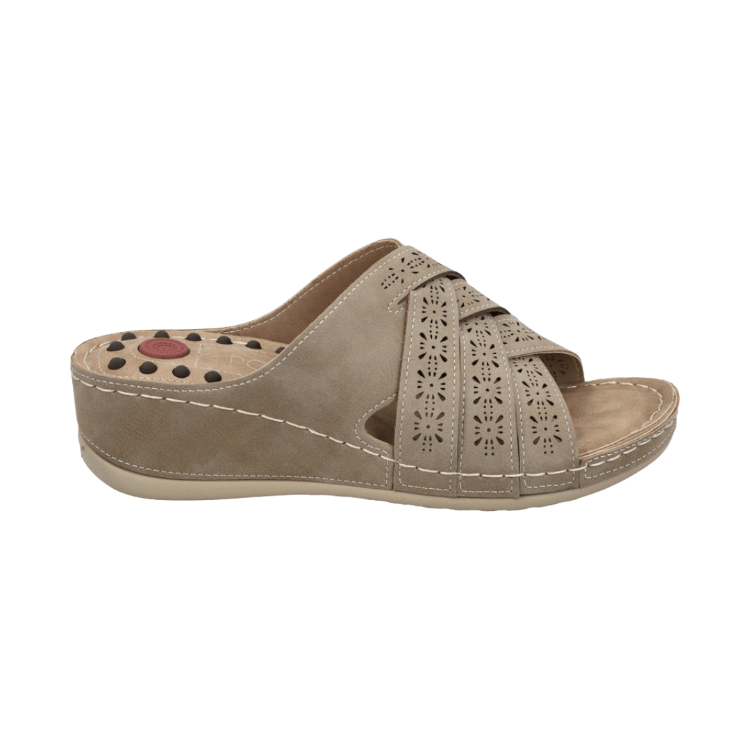 SANDALIAS POLICE TAUPE MUJER PO - POS25Y086 POLICE 35 - CalzadosPaola