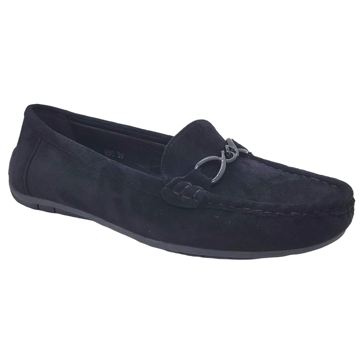 MOCASINES HUALUNAOTE GAMUZA BLACK | H - 90 HUALUNAOTE 40 - CalzadosPaola