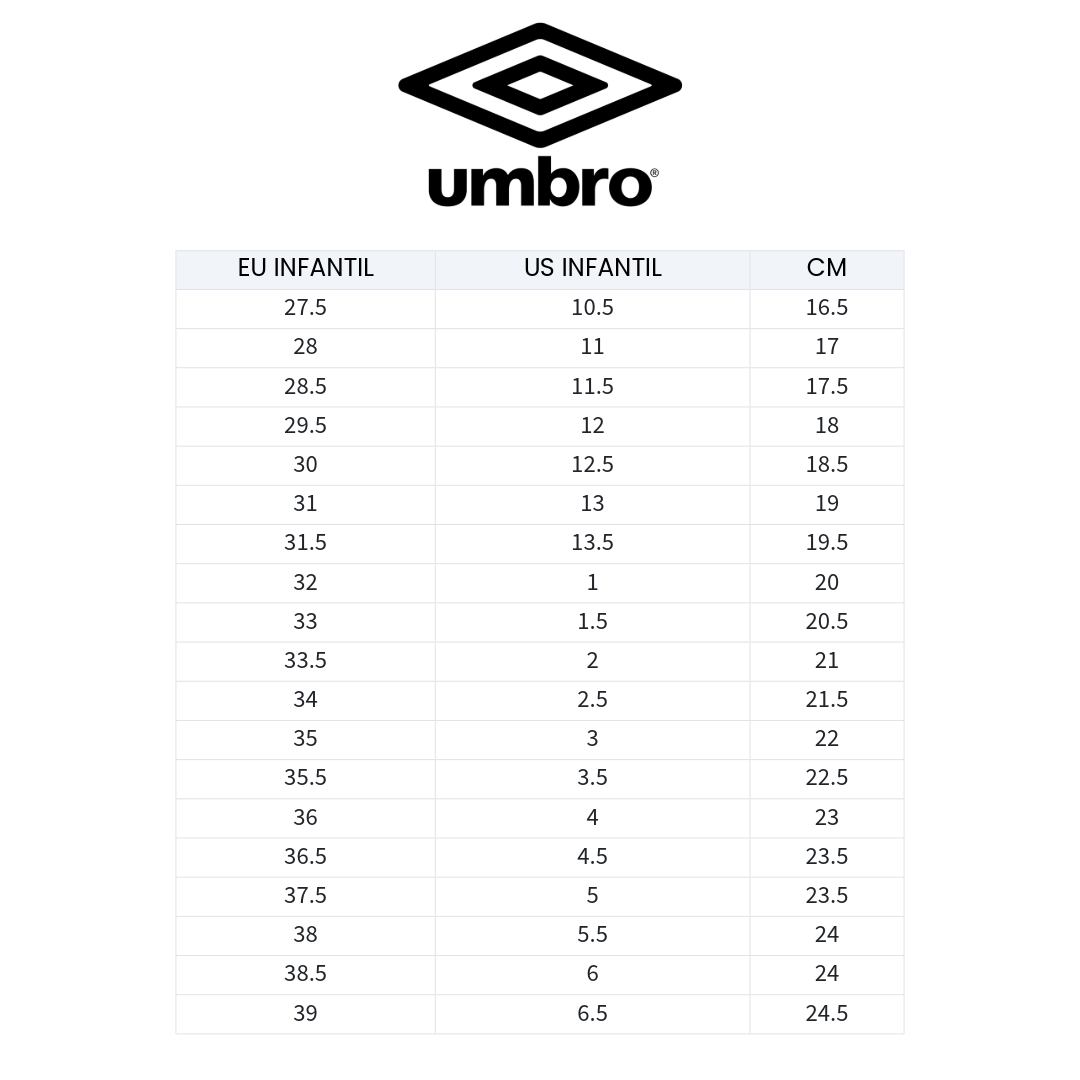 ZAPATILLAS DE BABYFÚTBOL UMBRO CLASSICO XIII TF JUVENIL | 82160U-MVG