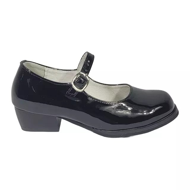 ZAPATOS DE CUECA ALQUIMIA NEGRO CHAROL JUVENIL 3073-02/2