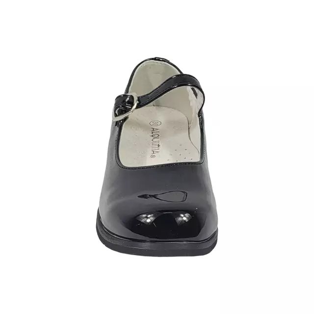 ZAPATOS DE CUECA ALQUIMIA NEGRO CHAROL JUVENIL 3073-02/2