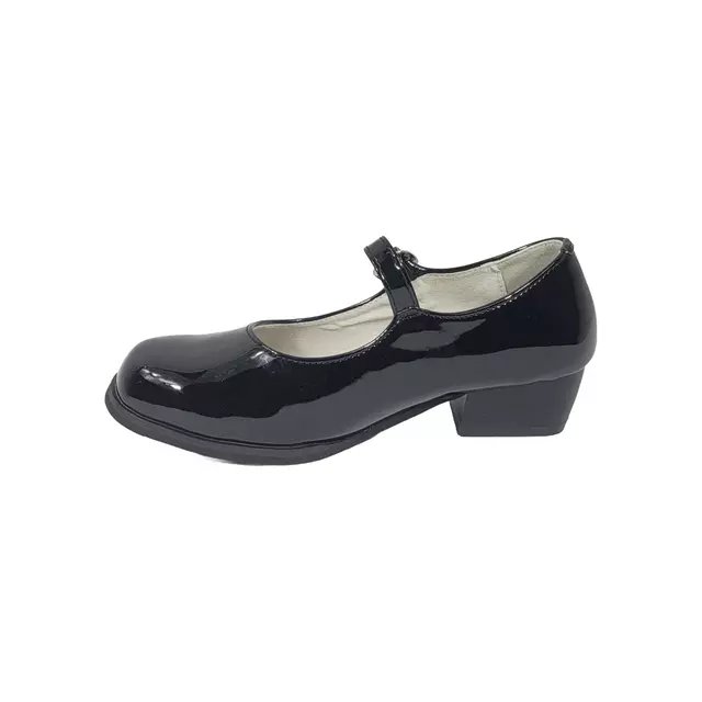 ZAPATOS DE CUECA ALQUIMIA NEGRO CHAROL JUVENIL 3073-02/2