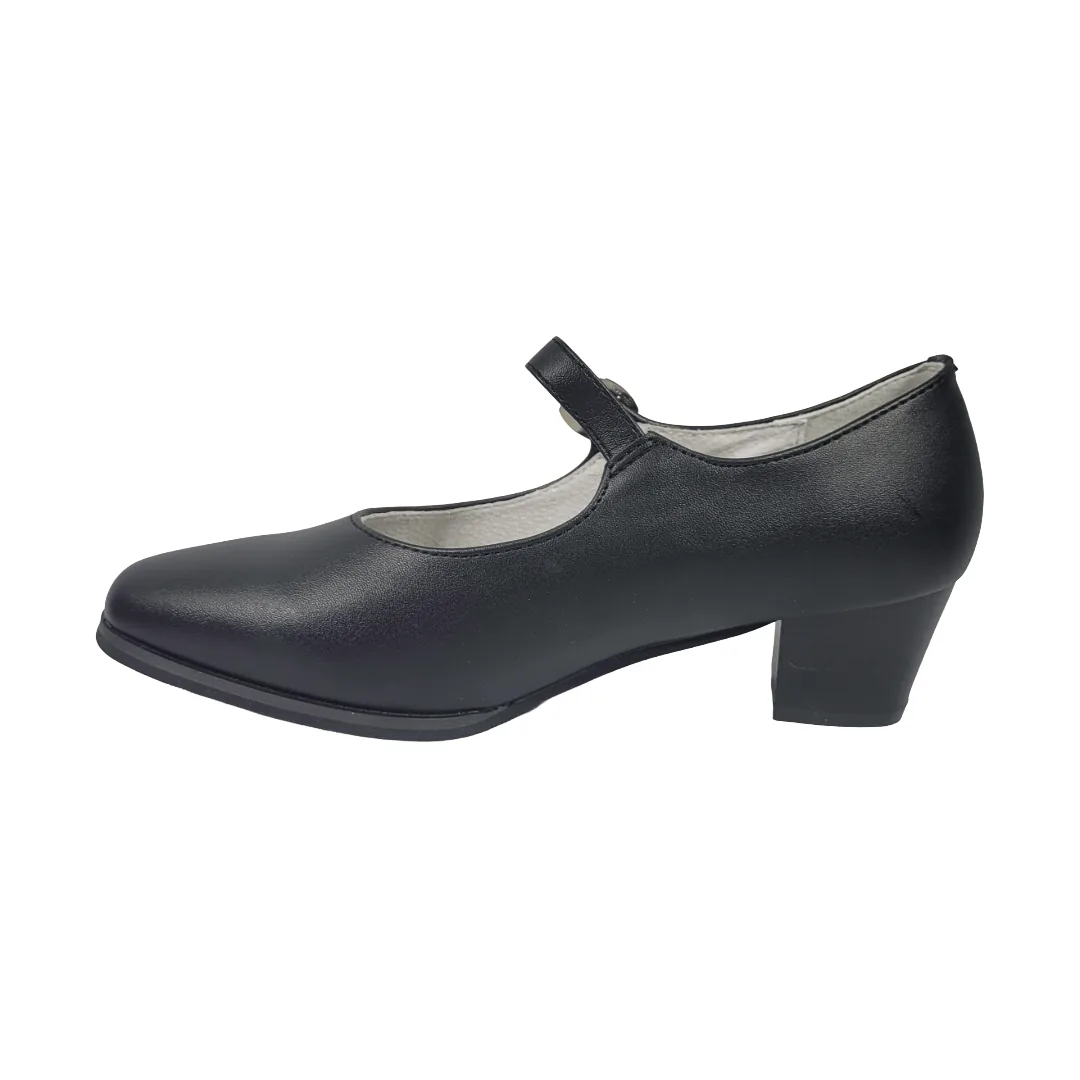 ZAPATOS DE CUECA ALQUIMIA NEGRO MATE TALLAS 22-25 INFANTIL | 3054-02/3