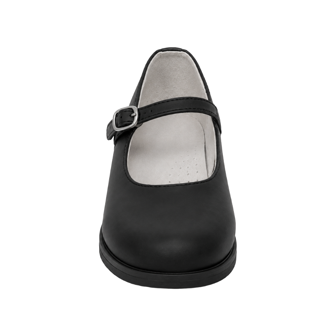 ZAPATOS DE CUECA ALQUIMIA NEGRO MATE TALLAS 22/25 INFANTIL | 3073-02/3