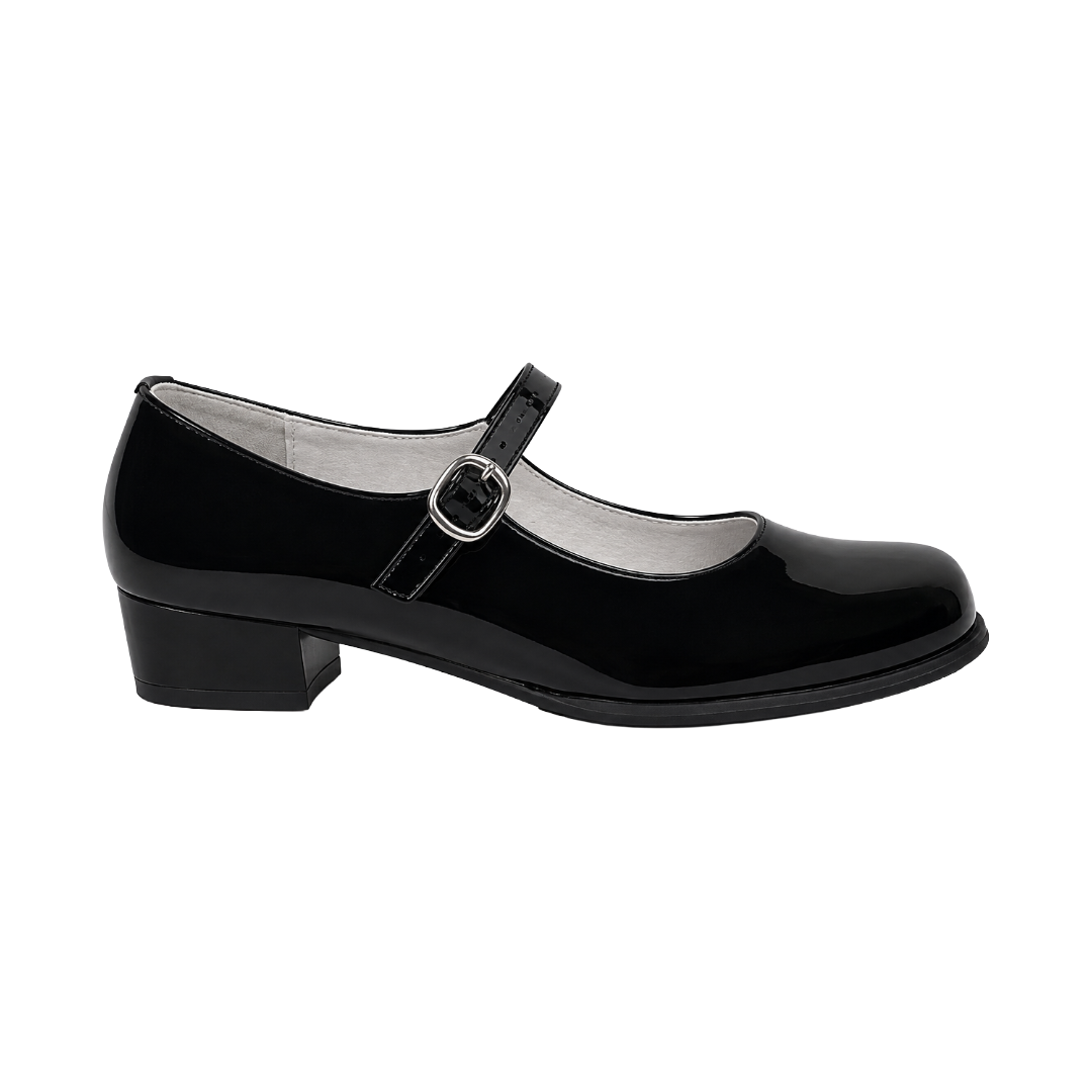 ZAPATOS DE CUECA ALQUIMIA NEGRO CHAROL MUJER | 3073-20