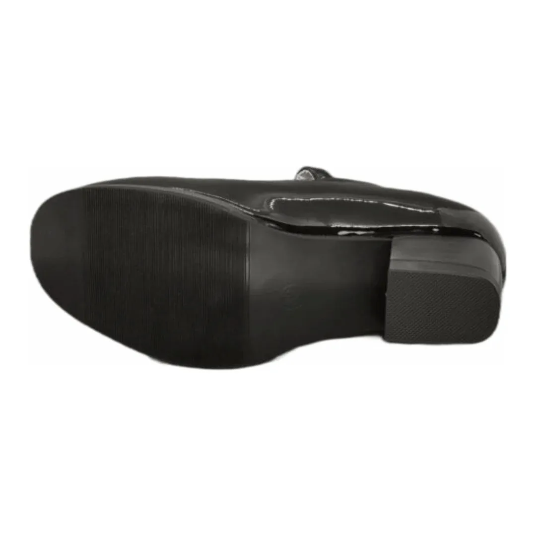ZAPATOS DE CUECA ALQUIMIA NEGRO CHAROL MUJER | 3073-20/1