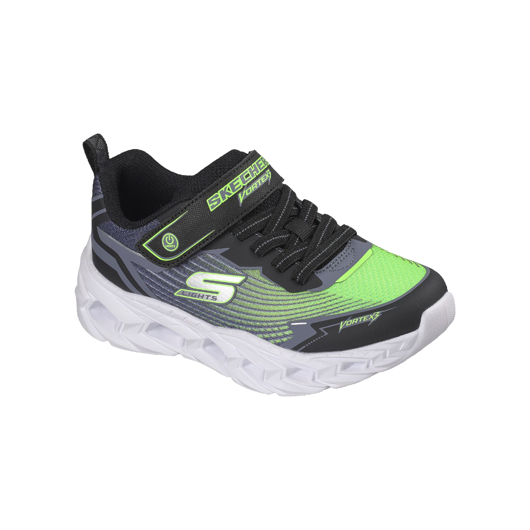 ZAPATILLAS URBANAS SKECHERS S-LIGHTS VORTEX 3.0 INFANTIL | 400590L-BKLM
