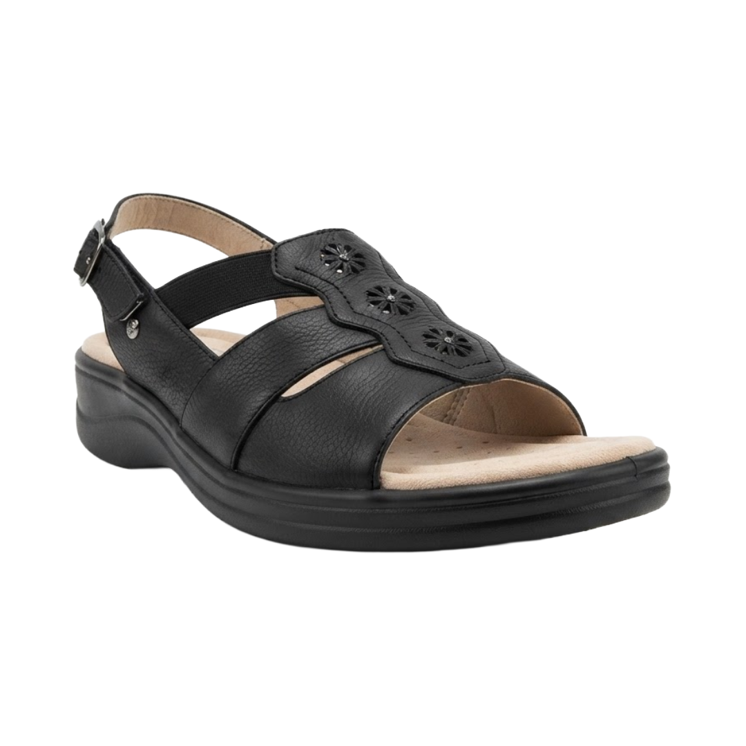 SANDALIAS PASSER NEGRO CASUAL MUJER | 020
