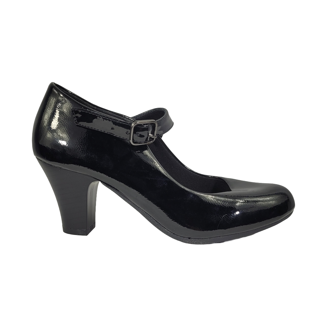 ZAPATOS DE CUECA BONNY FRANCO NEGRO MUJER | 384-0141