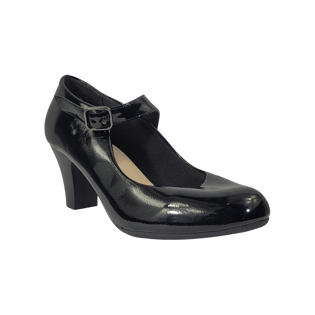 ZAPATOS DE CUECA BONNY FRANCO NEGRO MUJER | 384-0141