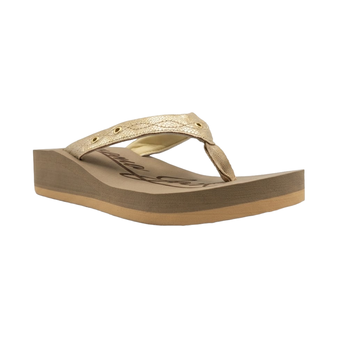 SANDALIAS CASUALES PANAMA JACK MUJER ORO | PJM0380